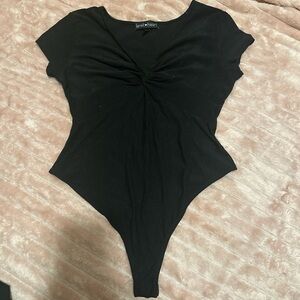 Derek Heart Black Bodysuit